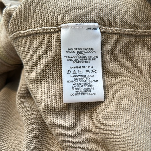 Sigrid Olsen Silk Jacket with Leather Lining - Picture 6 of 6